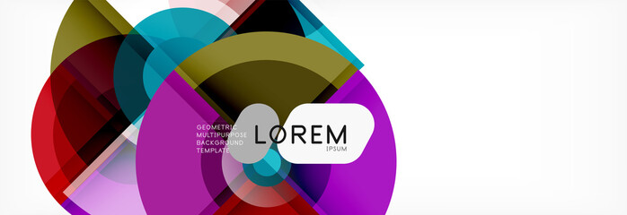 Fototapeta premium Vector fantastic circle modern geometric background template