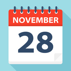 November 28 - Calendar Icon