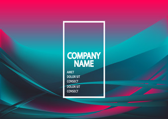 Fluid shapes. Wavy liquid background. Bright abstract backdrop concept. Trendy gradient waves design template vector Poster Layout Magazine Flyer Banner Brochure Product Cover