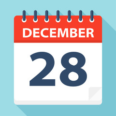 December 28 - Calendar Icon