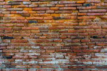 Obraz premium Old red brick wall background.