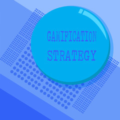 Conceptual hand writing showing Gamification Strategy. Business photo text use Rewards for Motivation Integrate Game Mechanics.