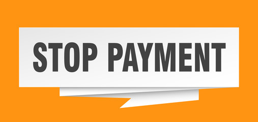 stop payment