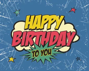 Alles Gute zum Geburtstag Stil Vintage. Vektor-Illustration. © Fernando