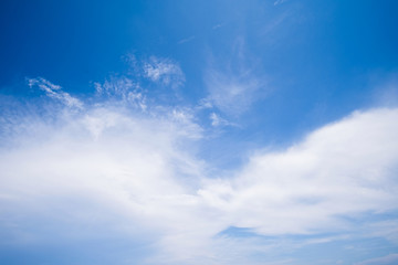 Fototapeta premium Blue sky and white clouds.