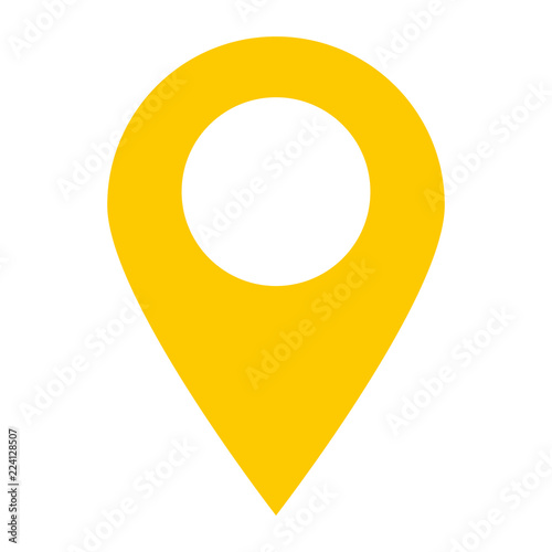 "location pin icon on white background. location pin point. flat style