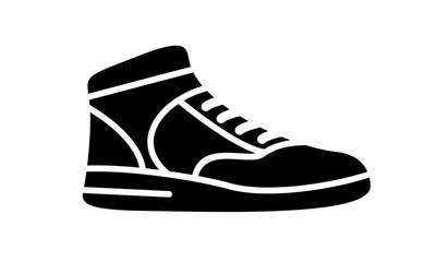 Running shoes icon fitness. Simple style sneaker.