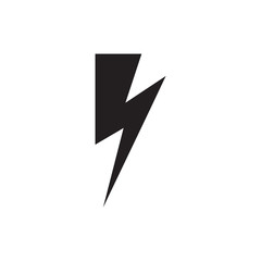 Lightning icon. Energy vector icon, lightning sign. charge flat symbol on gray background