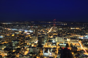 Fototapeta na wymiar シアトルの夜景, Seattle night view