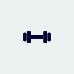 hantel icon, vector illustration. flat icon. gym icon