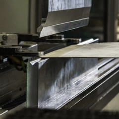Sheet metal bending process.