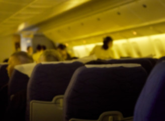 blurred flying attendants ,air hostess