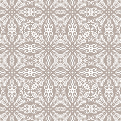 Orient vector classic pattern. Seamless abstract background with vintage white elements. Orient background. Ornament for wallpaper and packaging