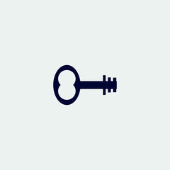key icon, vector illustration. flat icon