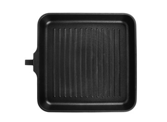 Grill pan isolated on white background