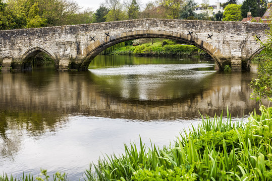 Aylesford Bridge near Maidstone, Kent over the River Medway.