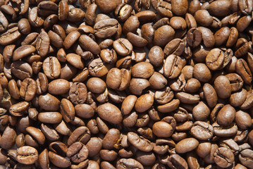 Coffee beans texture. Background