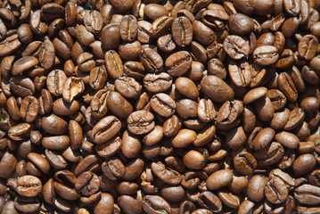 Coffee beans texture. Background