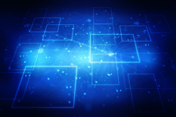 2d illustration technology background
