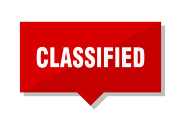 classified red tag