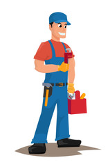 Handyman with tools