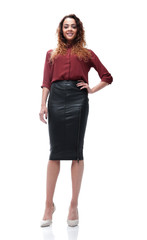 Fototapeta premium bottom view.confident business woman.