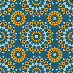 Shweshwe flower pattern