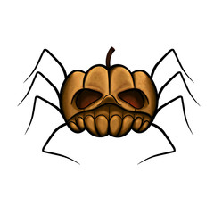 Halloween Pumpkin: Spider