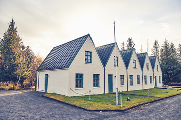 Old building  in The Thingvellir National Park
