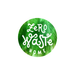 Zero waste lettering