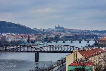 Fototapeta na wymiar View of old Prague, Praha, Czech Republic
