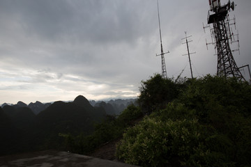 landscape in asia on a cloudy day
