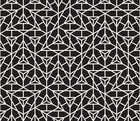 Vector seamless pattern. Modern stylish abstract texture. Repeating geometric tiles