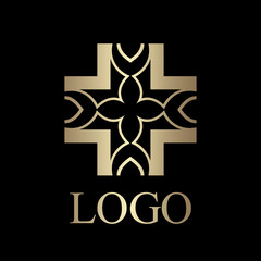 Vintage ornamental logo