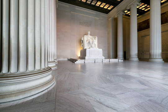 Abraham Lincoln Memorial building, Washington DC, USA