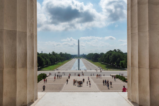 Beautiful View from Lincoln Memorial, USA