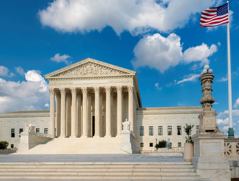 The US Supreme Court building in Washington, DC.
