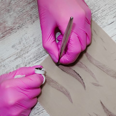 permanent make-up, tool for microblading