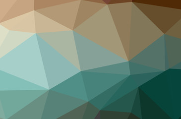 Illustration of abstract low poly blue horizontal background.