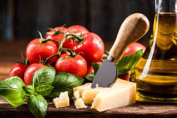 Italian simple food, spaghetti pasta
