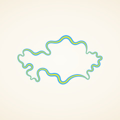 Kazakhstan - Outline Map