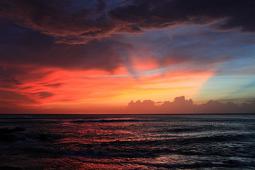 Obraz na płótnie Canvas red sunset