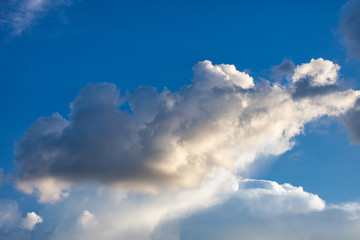 Blue sky with cloud.