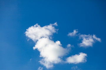 Blue sky with cloud.