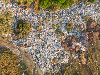 Landscape with Garbage Dump - Aerial View