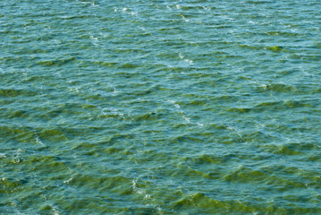 The texture of the water, the waves on the river,