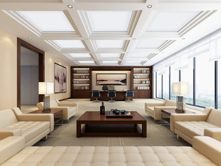 3d frender office working space