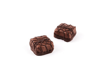 Chocolate candy isolated