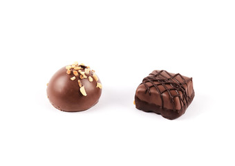 Chocolate candy isolated