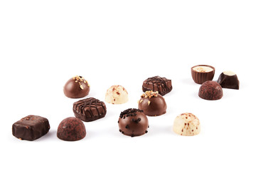 Chocolate candy isolated